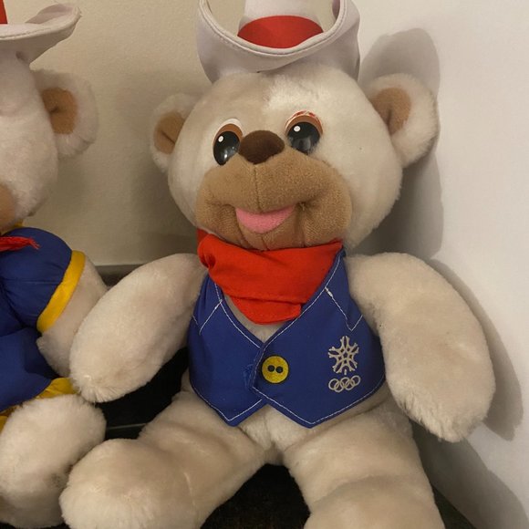 Vintage 1988 Calgary Winter Olympic Hidy and Howdy Mascot Plush Toys - Picture 6 of 11